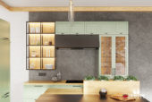 Кухня «Леда» в серо-зеленом цвете - изображение 2